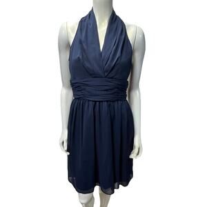 Marc New York Dark Blue V Neck Dress Size 8 Cocktail